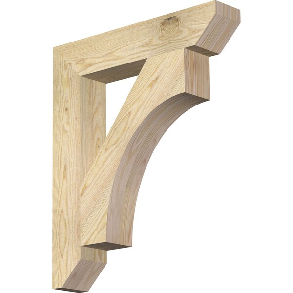 Ekena Millwork Westlake Slat Rough Sawn Bracket, Douglas Fir, 4"W x 22"D x 26"H BKT04X22X26WTL06RDF - main